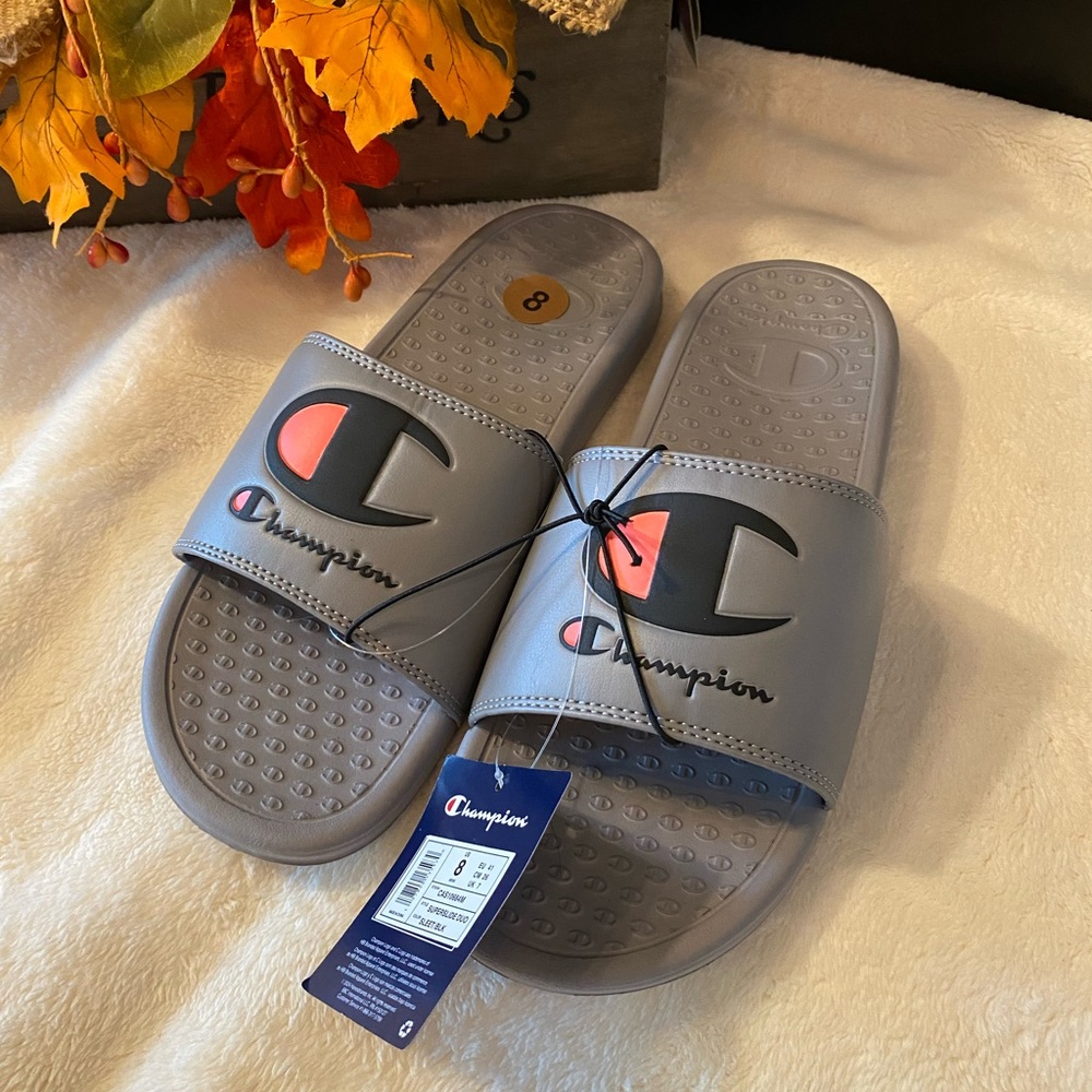 Champions Unisex Solid C Slide Sandals